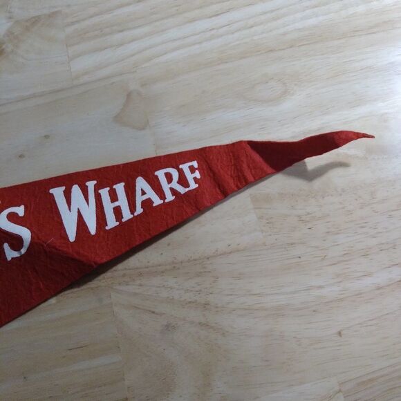 Vintage 60s Fishermen's Wharf SF Pennant Flag - Picture 5 of 7